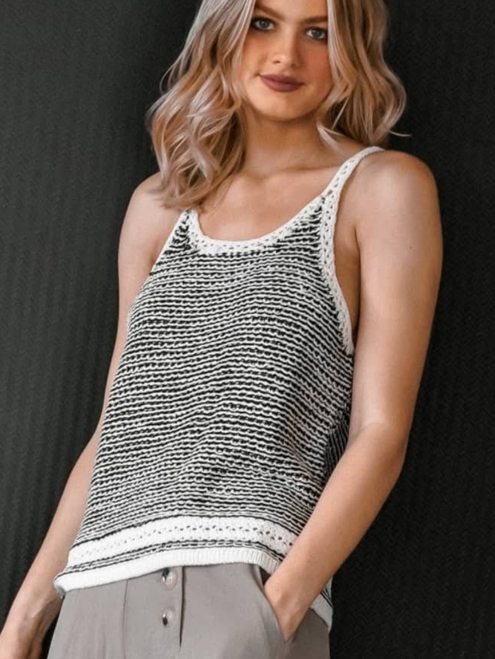 Chunky Crochet Tank Top